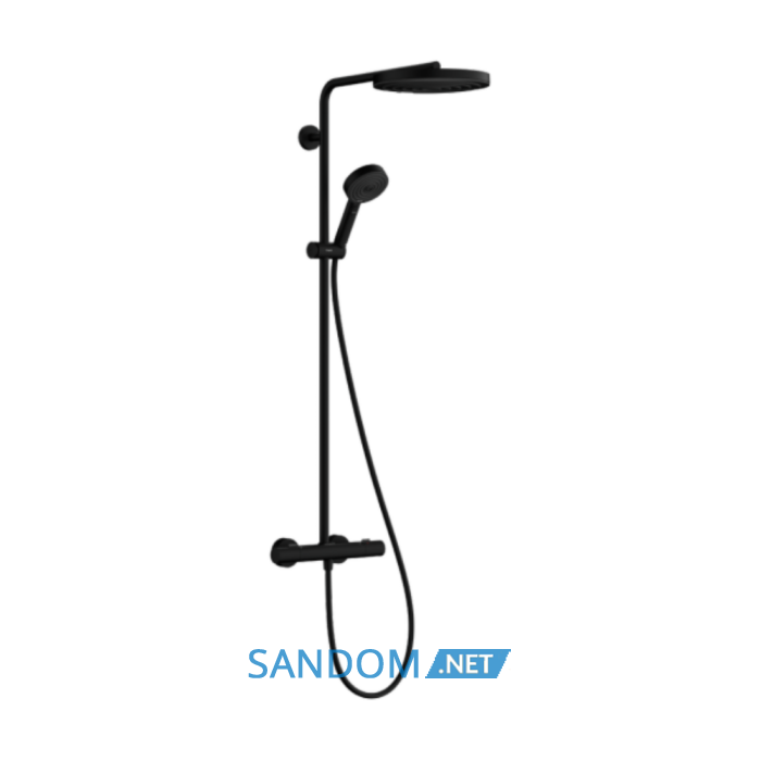 PULSIFY S PURO Showerpipe душова система 260 з термостатом, колір чорний матовий