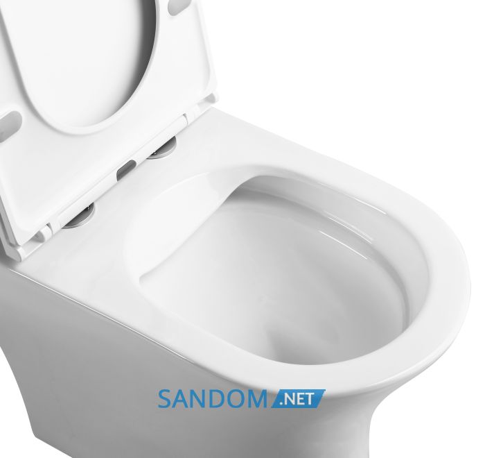 Унитаз компакт RJ FIRM Rimless безободковый с сиденьем плавного закрытия