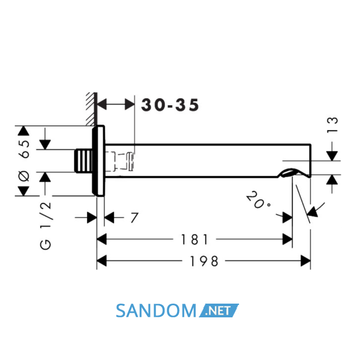 ZESIS S вилив, хром