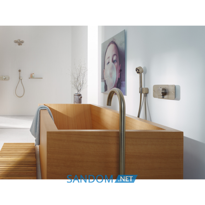 AXOR ONE термостат для 2х споживачів, ПМ, колір шліфованний нікель
