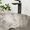 Умивальник накладний VBI PARMA DARK GREY STONE MATT 42x34