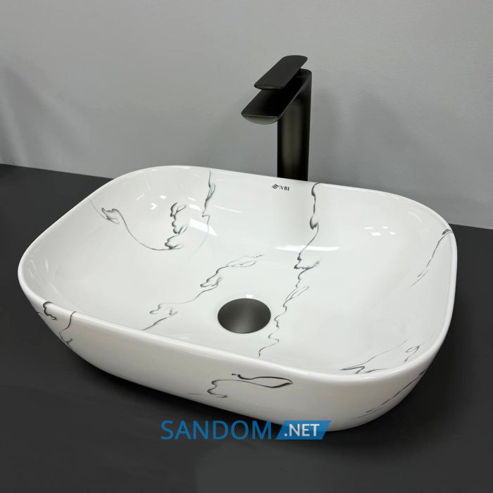 Умывальник накладной VBI RAVENNA MARMO GLOSSY 46x32,5