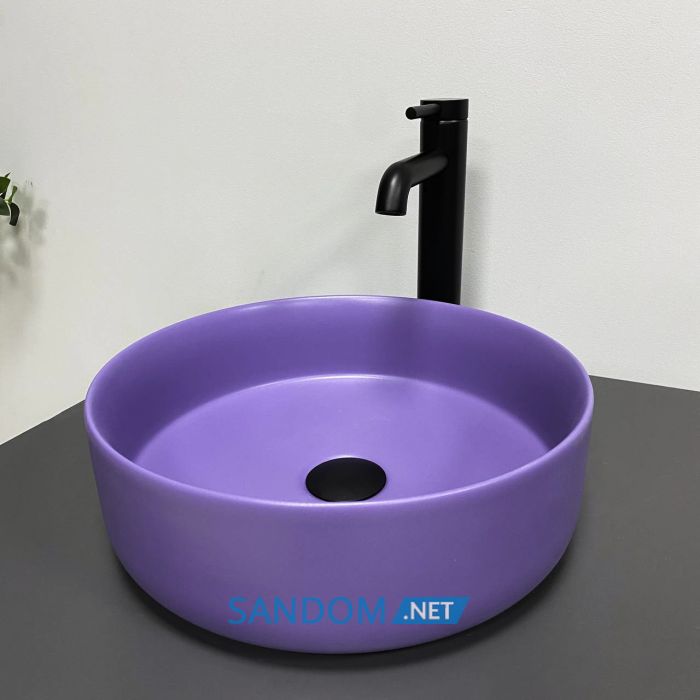 Умывальник накладной VBI PRATO LAVENDER MATT 35,5x35,5