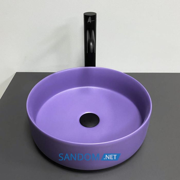 Умывальник накладной VBI PRATO LAVENDER MATT 35,5x35,5