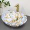 Умивальник накладний VBI PARMA MARBLE BLUE GLOSSY 41,5x33,5