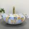 Умивальник накладний VBI PARMA MARBLE BLUE GLOSSY 41,5x33,5