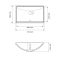 Умывальник врезной VBI SIRACUSA WHITE 51x38