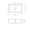 Умивальник накладний VBI FORLI XL WHITE 60x39,5
