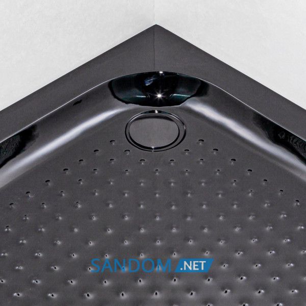 Душевая кабина Insana LAMIJA black 90х90х205 на мелком поддоне