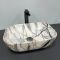 Умывальник накладной VBI RAVENNA LIGHT GREY ONYX GLOSSY 46x32,5