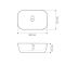 Умывальник накладной VBI RAVENNA TRAVERTINE GLOSSY 46x32,5