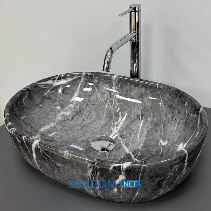 Умивальник накладний VBI MODENA S BLACK ONYX 48x35