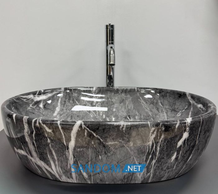 Умивальник накладний VBI MODENA S BLACK ONYX 48x35