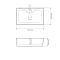 Умивальник накладний VBI FORLI L WHITE 55x30,5