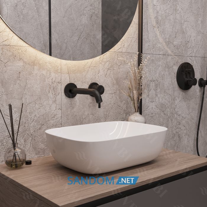 Умывальник накладной VBI RAVENNA WHITE 45,5x32,5