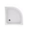 Душова кабіна Lidz Latwa SC80x80.SAT.MID.GR на середньому піддоні, сіре скло
