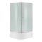 Душова кабіна Lidz Latwa SC90x90.SAT.HIGH.FR з глибоким піддоном, матове скло