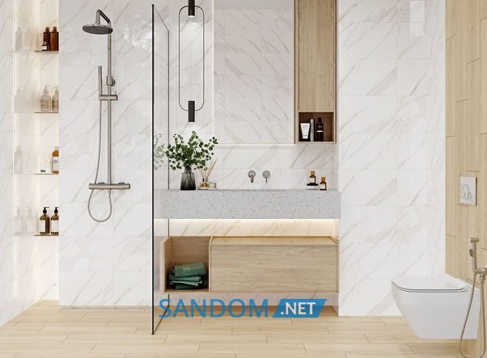 Плитка для стін Cersanit Loren white glossy 25x40