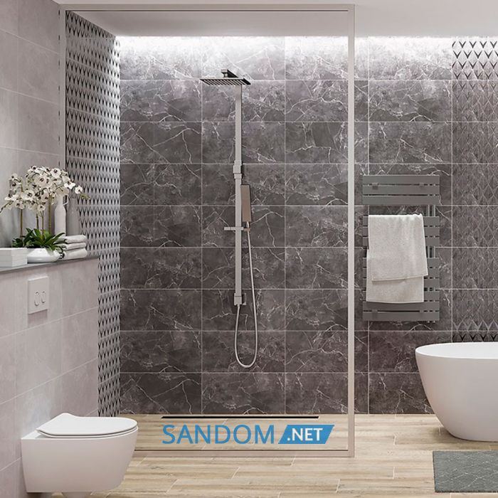 Плитка для стін Opoczno Teneza GREY GLOSSY 29,7х60