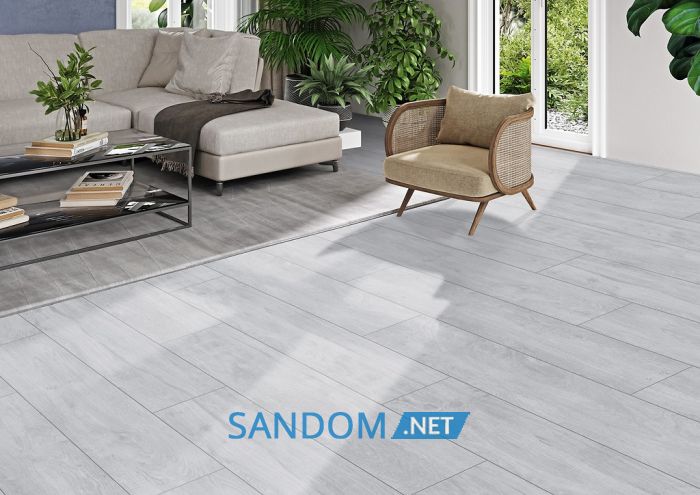 Плитка Cersanit Brantwood light grey mat rect 19,8x119,8