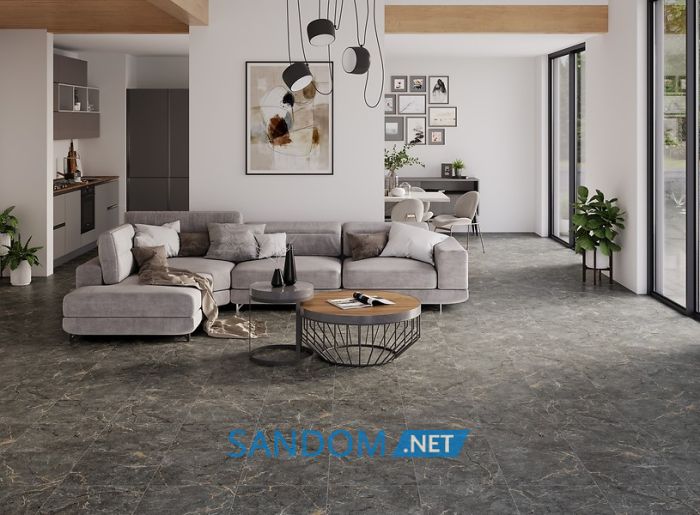 Плитка для підлоги Cersanit Pavia graphite matt 42x42