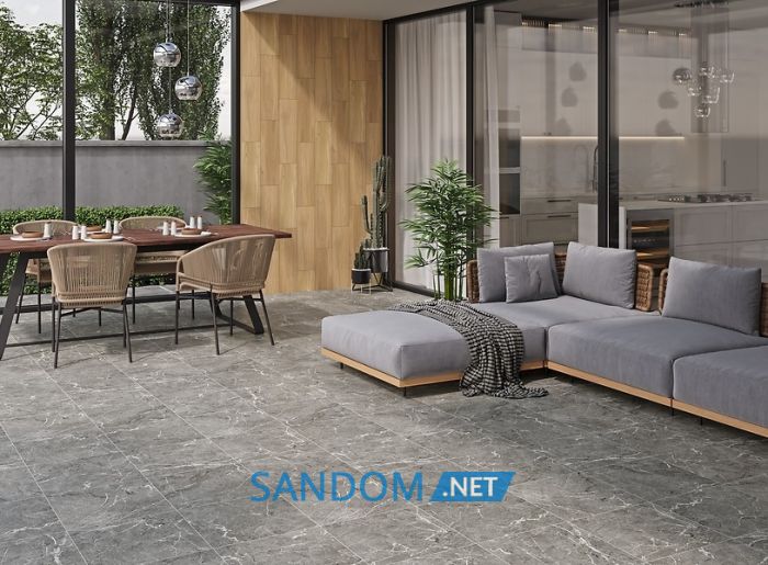 Плитка для підлоги Cersanit Pavia grey matt 42x42