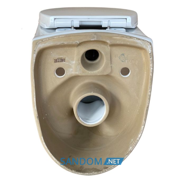 Подвесной унитаз Keramika Nova W105 безободковый с сидением плавного опускания