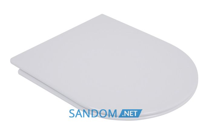 Унитаз-компакт Qtap Presto безободковый с сиденьем Soft-close QT24221217AW