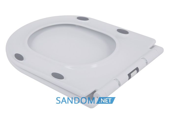 Унитаз-компакт Qtap Presto безободковый с сиденьем Soft-close QT24221217AW