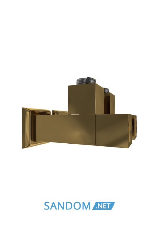 Кран для полотенцесушителя Марио угловой квадратный, G1/2" 2шт