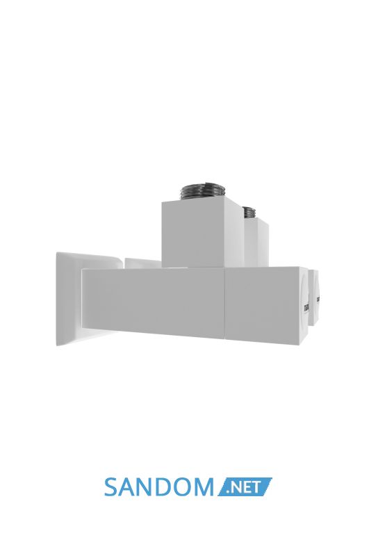 Кран для полотенцесушителя Марио угловой квадратный, G1/2" 2шт