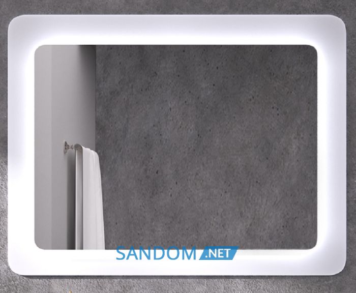 Зеркало в ванную Sanwerk Ultra Cosmo White 88х83 с LED подсветкой